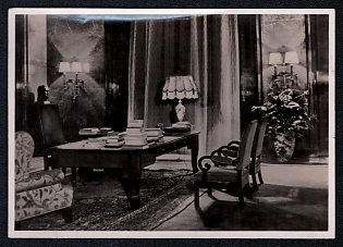 1939 'Berlin. Reich Chancellery Workplace of the Fuhrer', Interior, Third Reich Nazi Propaganda Postcard