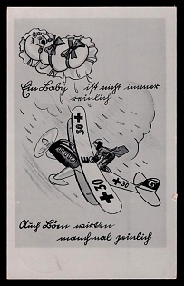 1941 'A Baby isn't Always Clean', Caricature, Third Reich Nazi Propaganda Postcard