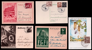 1938-1944 'Nuremberg Nazi Party Rally', Postal Stationeries, Third Reich Nazi Propaganda Postcard