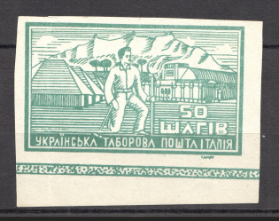 1946 Rimini Camp Mail in Italy Ukraine Underground Post 50 Шагів (MNH)