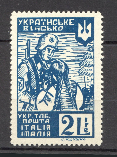 1947 Rimini Dispalced Persons Ukraine Camp Post 2 L (Perf)
