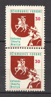 Lithuania Baltic Scouts Exile Pair `30` (MNH)