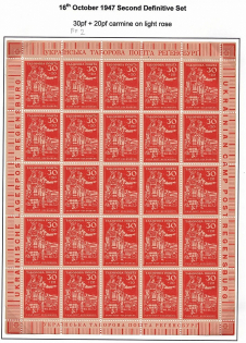 1947 Regensburg Displaced Persons DP Camp Ukraine Block Sheet `30`