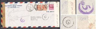 USA WWII 1942 Iran, International Letter, Censorship