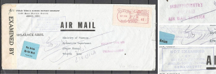 USA WWII 1942 Iran, International Air Letter, Censorship