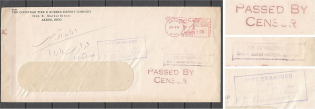 USA WWII 1942 Iran, International Air Letter, Censorship