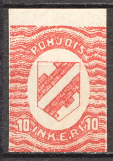 1920 North Ingermanland Civil War 10 P (Imperforated, Good Size, CV $100)