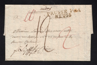 1807 Cover from Memel to Paris, France