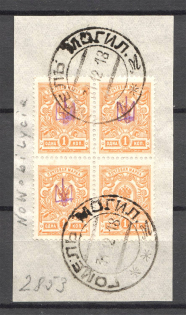 Novobelitsa Type 2 LOCAL - 1 Kop, Ukraine Tridents (Missed Ovp, CV $250, Canceled GOMEL MOGILEV)