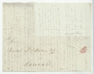 1832 Cover from Riga to Consul of Mandahl (Virgin Islands)