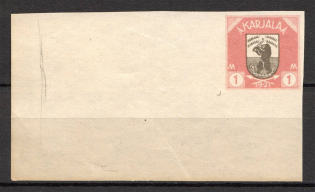 1922 Russia Provisional Government of Karelia Civil War 1 M (Corner Stamp, Probe, Proof, MNH)