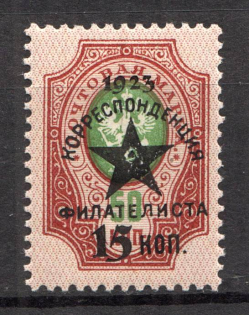 1923 Russia Philatelist Correspondence For Hunger Starved (Genuine, CV $1150, MNH)