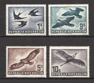 1953 Austria Airmail (CV $400, Full Set, MNH)