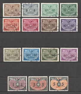 1940 General Government Official Stamps (CV $60, Full Set, Canceled/MH)