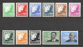 1934 Germany Third Reich Airmail (CV $130, Full Set)