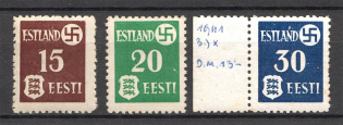 1941 Germany Occupation of Estonia (CV $65, Full Set, MNH)