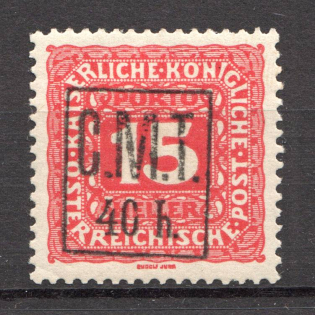 1919 Romanian Occupation of Kolomyia CMT 40 h on 15 h