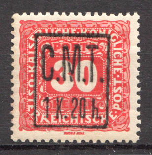 1919 Romanian Occupation of Kolomyia CMT 1.20 h on 30 h (MNH)