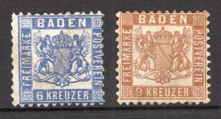 1862-66 Baden Germany (CV $30, Cancelled)