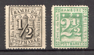 1864 Hamburg Germany (CV $100)