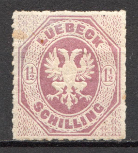 1865 Lubeck Germany (CV $50, Full Set)