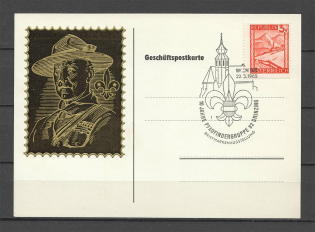 1965 Austria postcard scouts stamp exhibition postmark