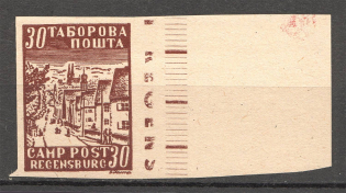 1947 Regensburg Displaced Persons DP Camp Ukraine `30` (Probe, Proof, MNH)