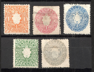 1863-67 Saxony Germany (Canceled)