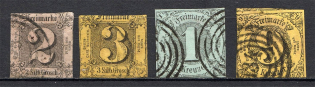 1852-58 Thurn und Taxis Germany (CV $80, Canceled)