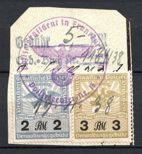 Third Reich Germany Swastika Prussia Police (Canceled)