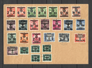 1941 General Government cover with full set stamps CV 140 EUR