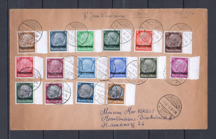 1940 Third Reich occupation of Luxembourg cover with full set stamps