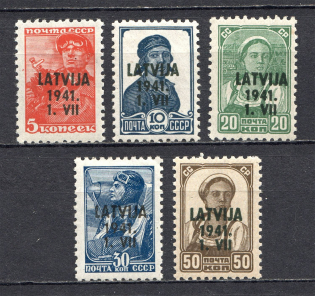 1941 German Occupation of Latvia (CV $15, MH/MNH)