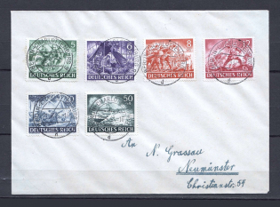1943 Third Reich FDC cover with wehrmacht day stamps