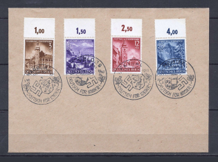 1941 Third Reich cover with full set stamps and special postmark Meisten
