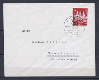 1943 Third Reich FDC cover with special postmark Kiel CV 40 EUR