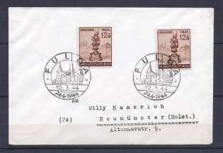 1944 Third Reich cover with special postmark Fulda