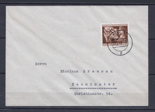 1944 Third Reich cover Kiel - Neumunster