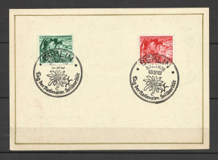 1938 Third Reich postcard with special postmark Berlin National Solidarity Day