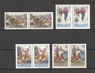 1959 USSR Tourism in the USSR Pairs (Full Set, MNH)