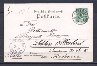 1899 Germany postcard Helgoland - Baden