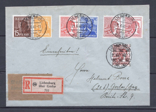 1948 Germany Allied Occupations registered cover Liebenburg - Goslar
