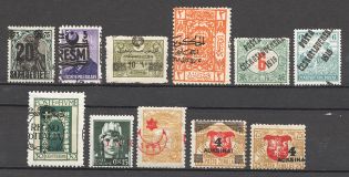 World Stamps Displaced Overprints Group (MH/Cancelled)