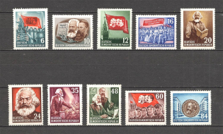 1953 German Democratic Republic GDR (CV $35, Full Set, MNH)