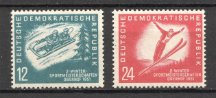 1951 German Democratic Republic GDR (CV $30, Full Set, MNH)