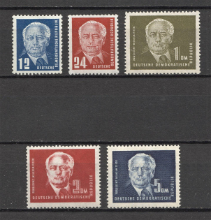 1950-52 German Democratic Republic GDR (CV $120, Full Set, MNH/MLH)