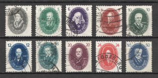 1950 German Democratic Republic GDR (CV $115, Full Set, Philatelic Cancelation)