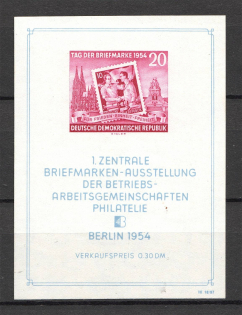 1954 German Democratic Republic GDR Block (CV $65, MNH)