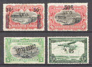 Belgian Congo Inverted Overprints