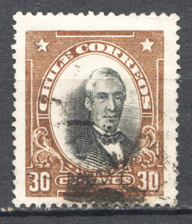 1911-13 Chile Displaced Center (Cancelled)